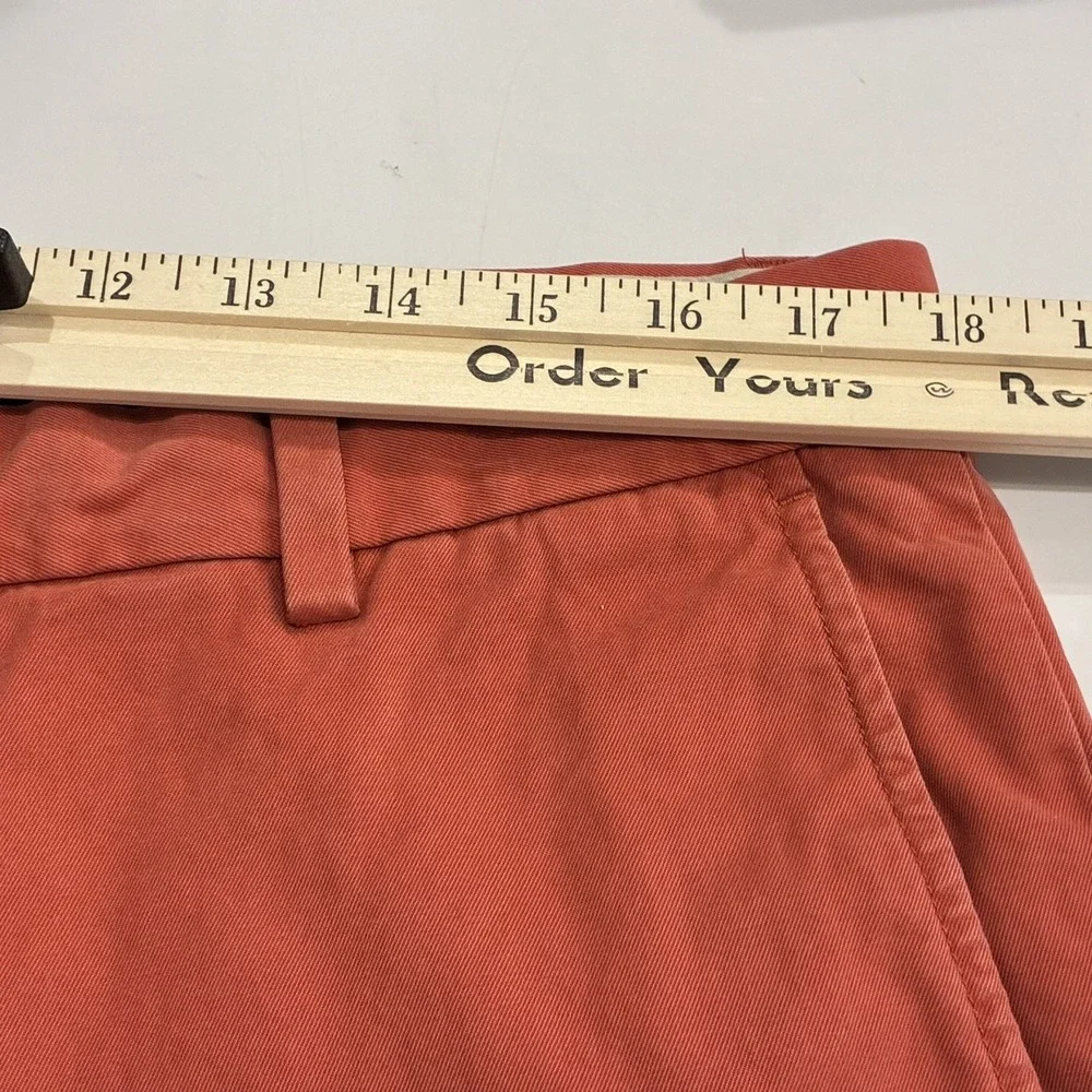 Banana Republic Fulton Skinny Chino Pants Mens 36x30 Nantucket Red 100% Cotton